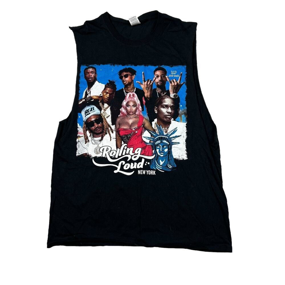 Rolling Loud NY Hip Hop Festival Muscle Tee Tank Top Shirt Adult Medium